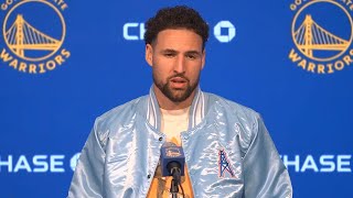 Klay Thompson PostGame Interview  Memphis Grizzlies vs Golden State Warriors [upl. by Sivle959]