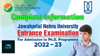 JNU PhD Entrance Exam 202223  Exam Date Exam Pattern amp Syllabus Fees Seats Avinash2022 [upl. by Charie]