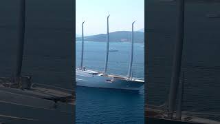 Half Billion  Sailing Yacht A in Sardegna  Costa Smeralda  4K  Sardegna World [upl. by Cindelyn]