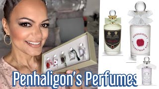 PENHALIGON’S PERFUMES 1st IMPRESSIONSLUNAHALFETIEMPRESSAELISABETHAN ROSETHE FAVOURITE [upl. by Aronoel]