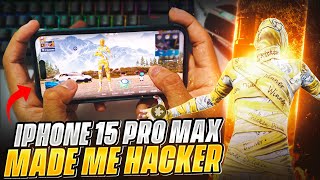 iphone 15 Pro Max Made Me Hacker💥☠•2 ThumbGyroscope🥶•90 FPS Gameplay💥•BGMIPUBG MOBILE• [upl. by Tamarah]