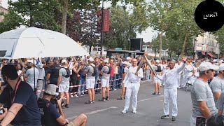 JO Paris 2024  parade de la flamme olympique à Aubervilliers 77 [upl. by Neelhtac]