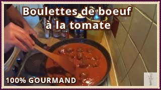 boulettes de viande de boeuf sauce tomate [upl. by Kandy]