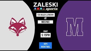 Fox Valley Lutheran at Mosinee  2020 WIAA Boys Basketball [upl. by Umberto]