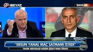 Hacıosmanoğlu  Ahmet Çakar tartışması  Beyaz Futbol 10 Kasım 2014 [upl. by Yate425]