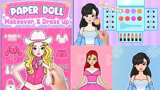 paper doll makeup best gamer gaming gameplay princess  gaming with intrest [upl. by Laohcin]