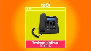 Telefone Intelbras com identificador de chamadas preto TC 60 ID  Lojas taQi [upl. by Ringsmuth430]