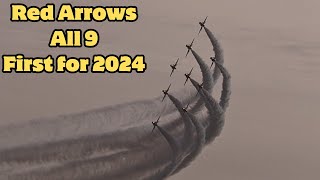 World Famous Red Arrows Back to 9  First time 2024 [upl. by Trent]