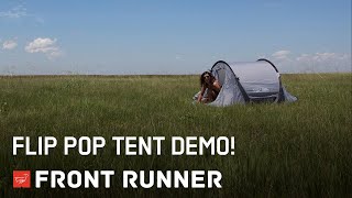 Front Runner Flip Pop Tent Demo at the Desert Rendezvous [upl. by Rist115]