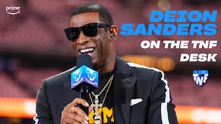 Deion Sanders preaches wisdom and patience on the TNF desk  Thursday Night Football [upl. by Seldan290]