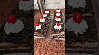 German black forest pastry cutting recipe blackforest pastry youtubeshorts shorts [upl. by Ecirtnahc]