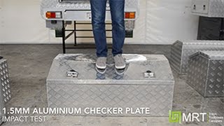 Putting aluminium checker plate thickness to the test [upl. by Miarfe]