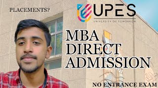 Direct Admission In MBA UPES  MBA Placement amp Fees  UPES Dehradun [upl. by Nerreg]