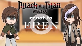 s1 aot react to s4 eren— KoChan [upl. by Areip]