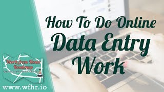 HOW TO DO ONLINE DATA ENTRY WORK  JASON DULAY [upl. by Eenwahs]