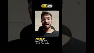 GMAT EXAM DAY EXPERIENCE  Amith GMAT FE 765 100th Percentile [upl. by Naida]