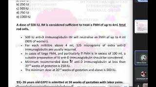 fcps feb 2024 recallsdr rasheeda Q91 96 W deatil answers [upl. by Parrisch]