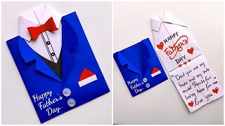 Fathers day card making easy and beautiful 2023  Fathers day special greeting card DIY [upl. by Nonnaer384]