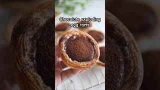 Chocolate exploding egg tarts recipe food tarts shorts trending [upl. by Catharine]