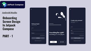 Onboarding Screen In Jetpack Compose Part  1  Onboarding Login SignUp [upl. by Amedeo675]