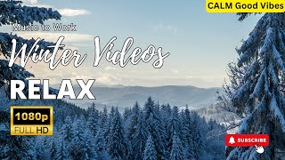 3 Hours Of Winter Wonderland And Soothing Relaxing Piano Music for Relaxation  Winter Videos [upl. by Adnowal870]