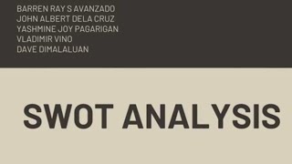 SWOT ANALYSISES353TECHNOPRENEURSHIP [upl. by Jimmie889]