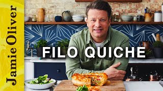 Filo Quiche  Jamie Oliver [upl. by Nemracledairam]