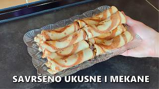 Kako napraviti SAVRŠENE PALAČINKE Pogledajte ovaj recept 🍫🥞 [upl. by Sion]