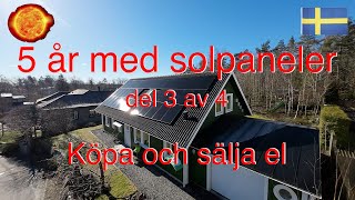 5 år med solpaneler del 3 köpa och sälja el [upl. by Reggi798]