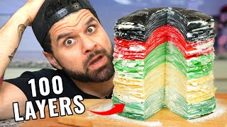 I Tried Making A 100 Layer Cake [upl. by Zabrina]