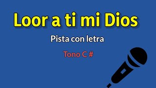 Loor a ti mi Dios  PISTA  con LETRA [upl. by Sutit738]