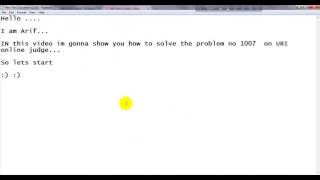 URI online Judge problem 1007 solution [upl. by Ashlen]