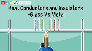 Heat Conductors and Insulators – Glass Vs Metal [upl. by Eggett]