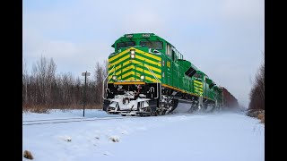 4K Chasing Eastern Maine Railway Train 90726 1262022 [upl. by Natassia]