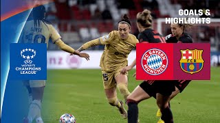 STUNNING VICTORY  Bayern Munich vs Barcelona Highlights UEFA Womens Champions League 202223 [upl. by Yllus]