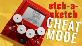 How to Easily Draw on an Etch A Sketch  Cheat Mode  PT 2 [upl. by Kristo]