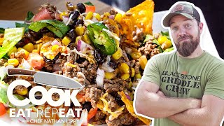 The Best Taco Salad Recipe  Just Like Mama Used To Make  Cook Eat Repeat  Blackstone Griddles [upl. by Larentia216]