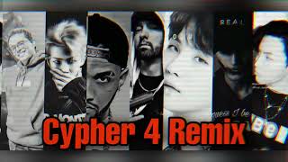 American Rap vs Korean Rap Eminem Logic NF Joyner Luchas Suga Rap Monster amp JHope Cypher 4 [upl. by Ogawa]