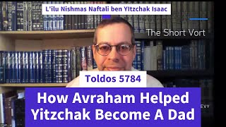 Toldos How Avraham Helped Yitzchak Isaac Become a Dad [upl. by Anileme343]