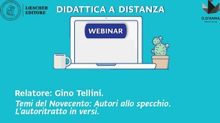 Webinar per la didattica a distanza  Temi del Novecento Autori allo specchio [upl. by Ximenes138]