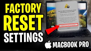 How to Reset MacBook Pro to Factory Settings 2024 [upl. by Cross]