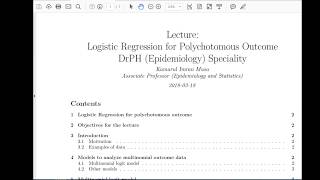 Multinomial Logistic Regression [upl. by Hew]