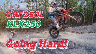 CRF250L and KLX250 Enduro เอ็นดูโร่  How we spend our weekend [upl. by Arndt]