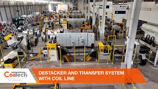 COILTECH  Destacker and Transfer System With Coil Line  3 Axis Transfer Systems [upl. by Desiree]