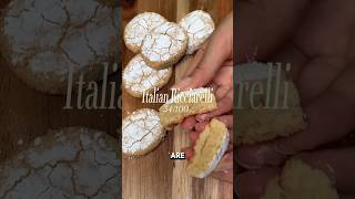 34100  Italian Ricciarelli italian cookies bakingrecipes easyrecipes [upl. by Nnylirehs]