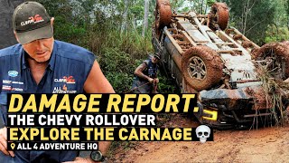 😲 250000 CHEVY DAMAGE REPORT — CREB Track Rollover aftermath [upl. by Ahsekim]