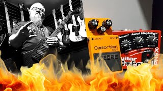 Metal to the Pedal Pairing the Boss DS1 Distortion witht the Aphex Guitar Exciter Amazing Combo [upl. by Airotel]