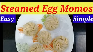 Steamed egg momos  kerala style recipe  Malayalam  momos recipe Flyingcolours starter [upl. by Mohl]