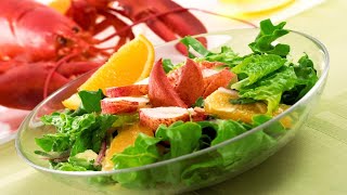 Recette  Salade de homard aux agrumes [upl. by Eidur775]