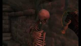 Lets Play Oblivion Part 14  Dem Bones Dem Bones [upl. by Ailina]